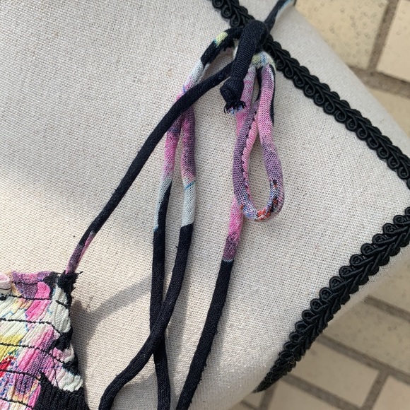 Free People Black Garden Party Floral Maxi Dress NWOT - Picture 11 of 15